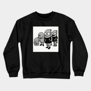 Papa Steely #1 - Black and White Crewneck Sweatshirt